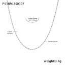 Steel chain necklace