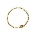 Gold football bracelet