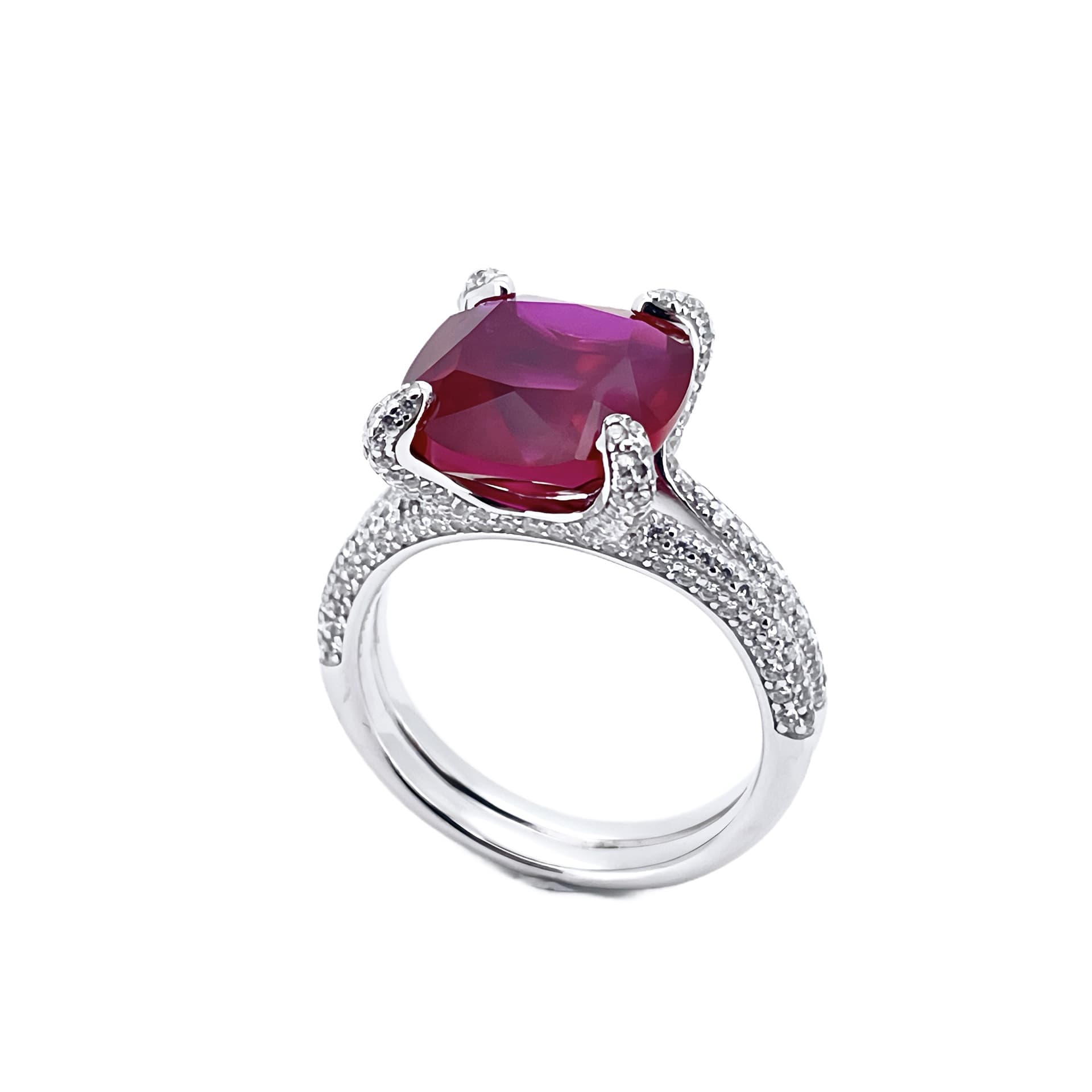 S925 Sterling Silver Oval Sapphire Ring – Dodo Egg Shape Gemstone