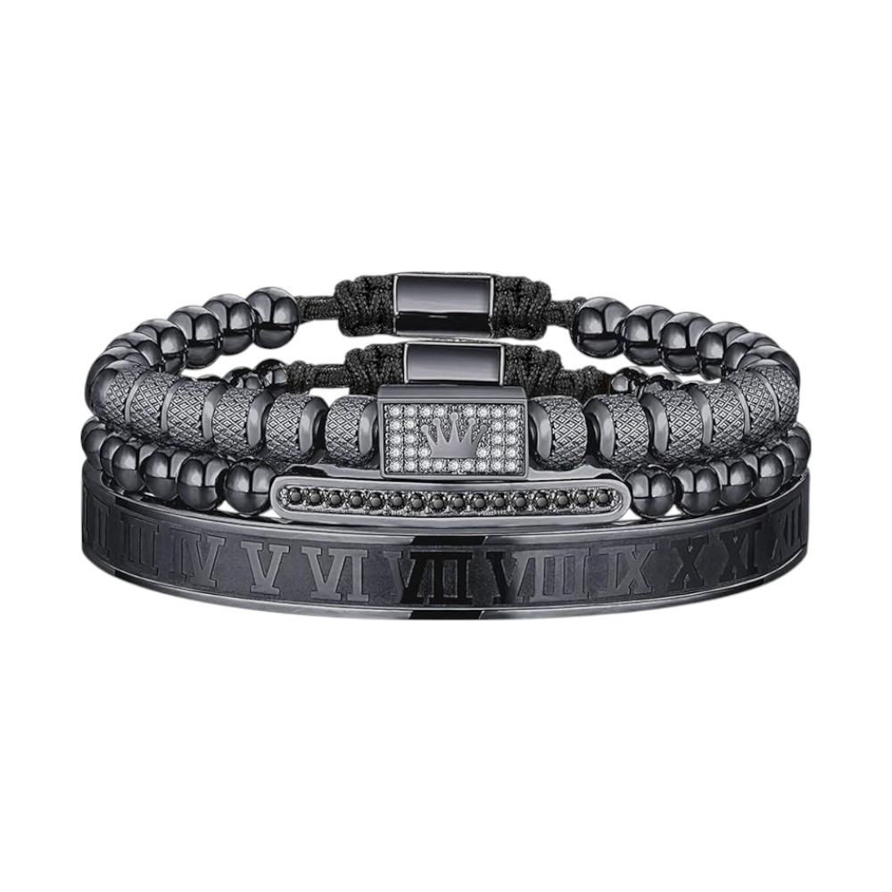 Men's Gold Plated Stacking Bracelet