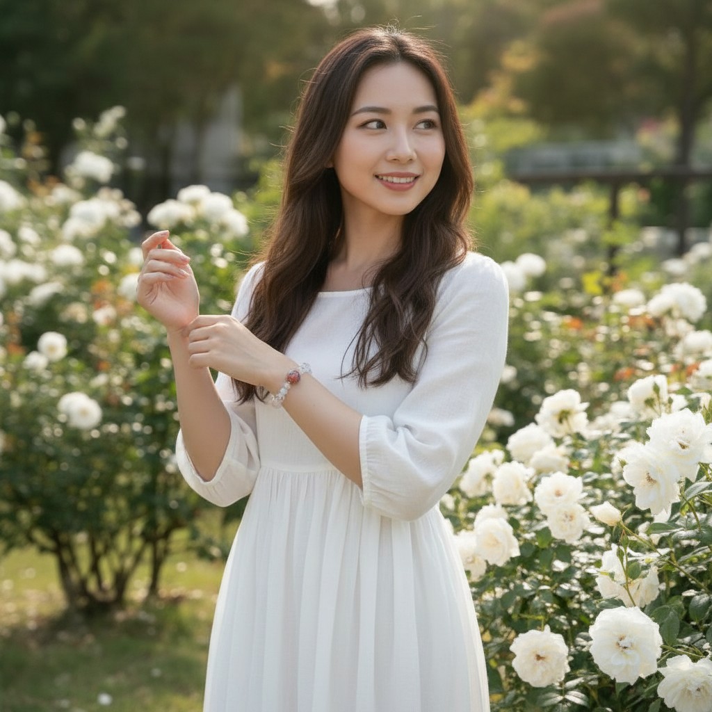 Crystal Bracelet for Women – Elegant Natural Crystal Bead Bracelet