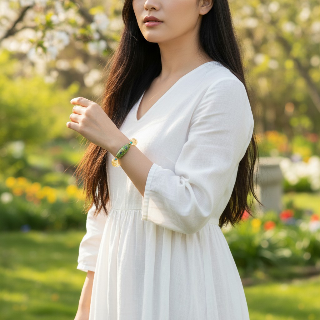 Crystal Bead Bracelet – Elegant Natural Crystal Jewelry for Women