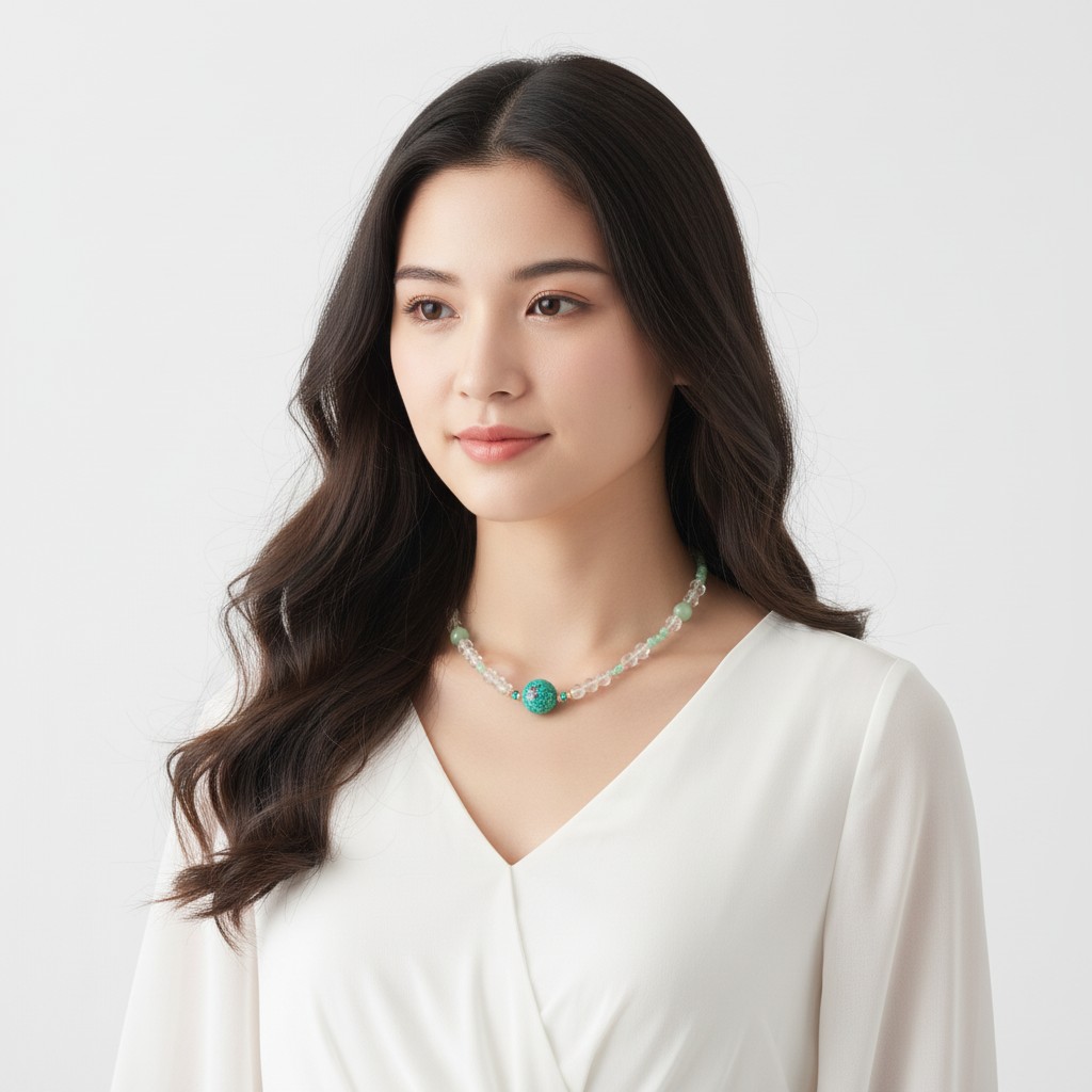 Crystal Necklace – Elegant Natural Crystal Pendant Necklace for Everyday Style