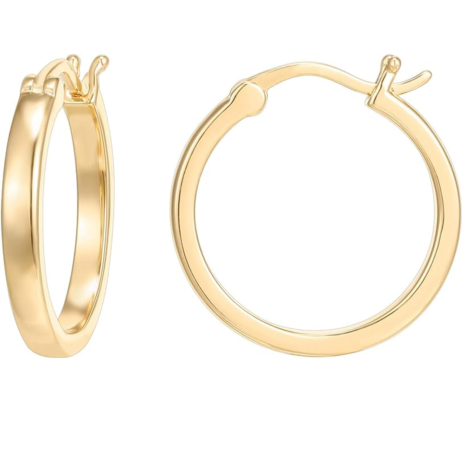 Gold Hoop Earrings for Women-Birthstone Jewelry