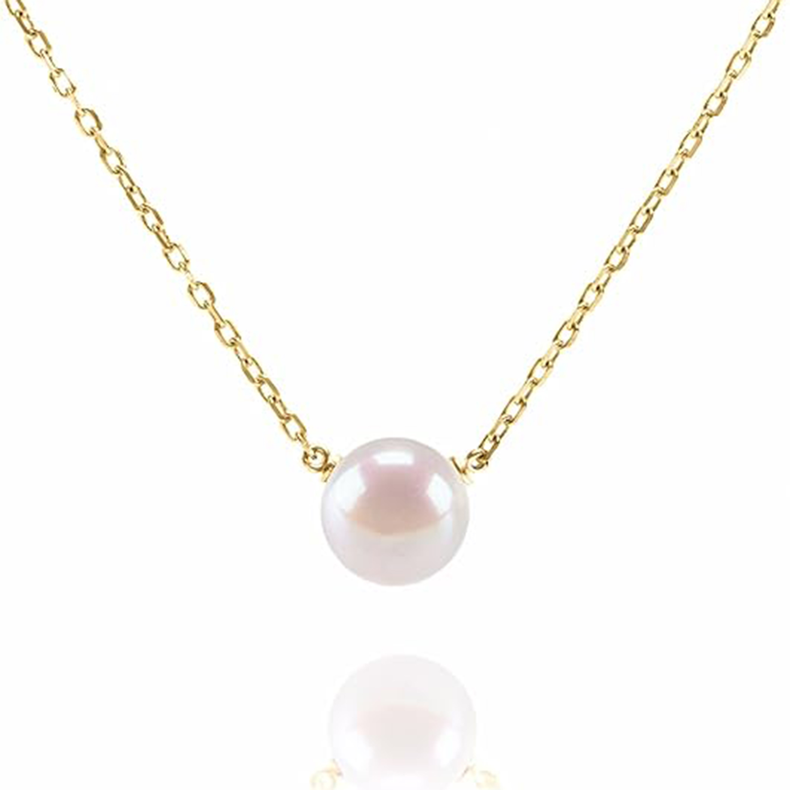 Single Pearl Necklace Pendant | Gold Necklaces for Women-Birthstone Jewelry