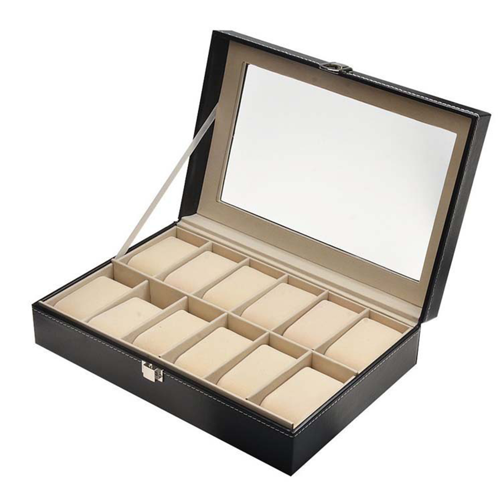 Watch Box for Dresser/Mens Jewelry Box / Bedside Table Organizer