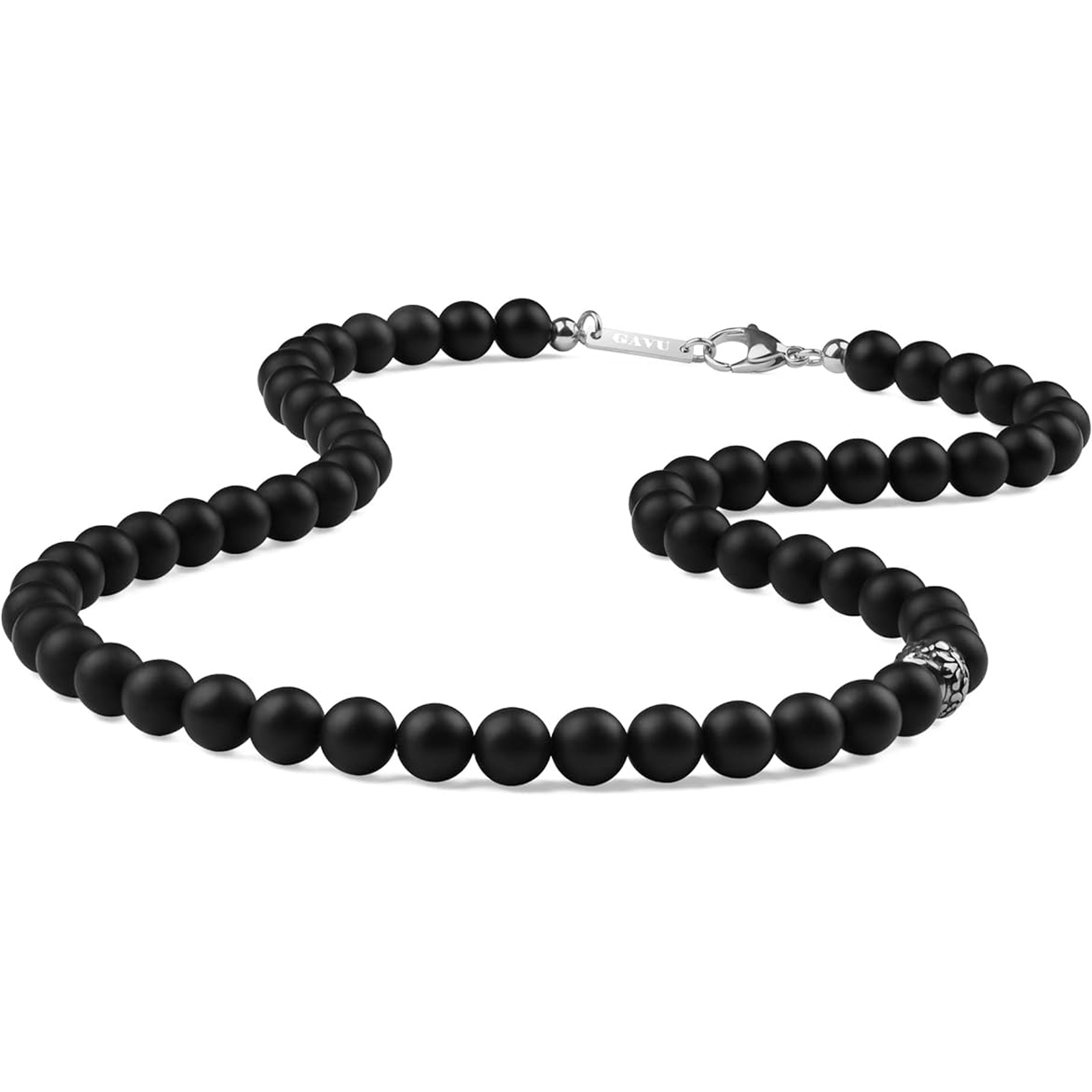 Men's Gemstone Beaded Crystal Necklace-Birthstone Jewelry