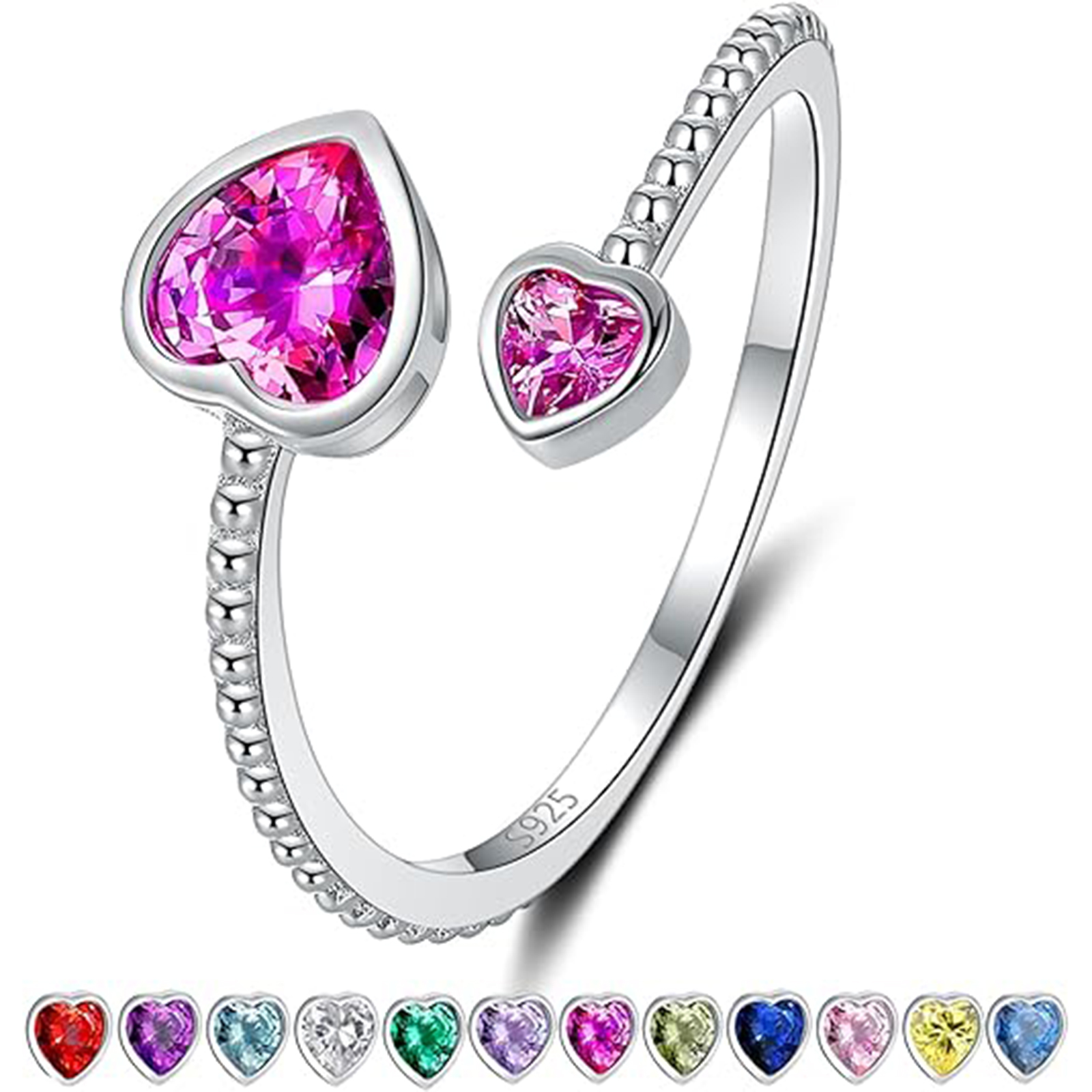 July Birthstone Birthstone Rings-aquarius birthstone-Birthstone Jewelry