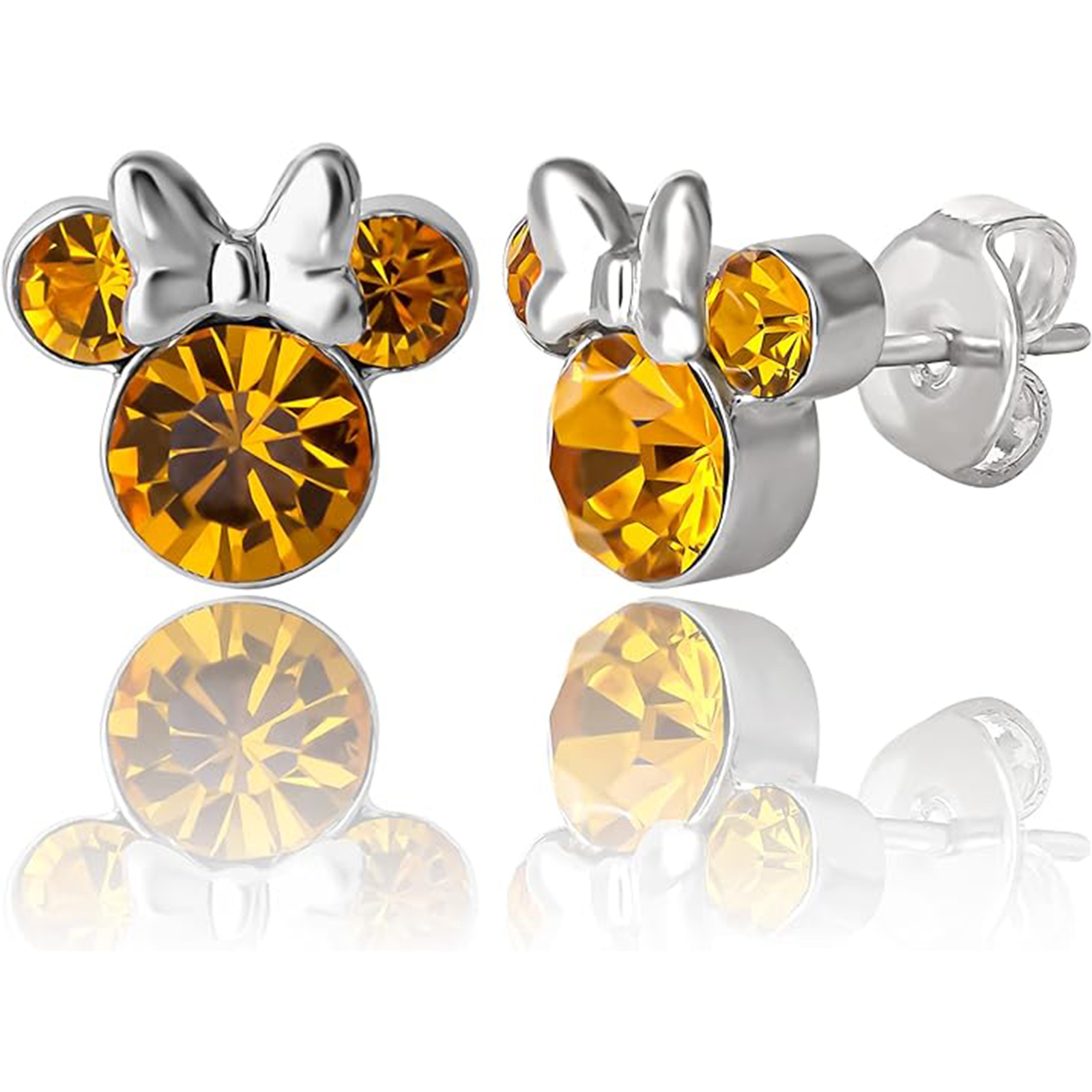 Disney Earrings November Birthstone Minnie Mouse Birthstone Earrings-Birthstone Jewelry