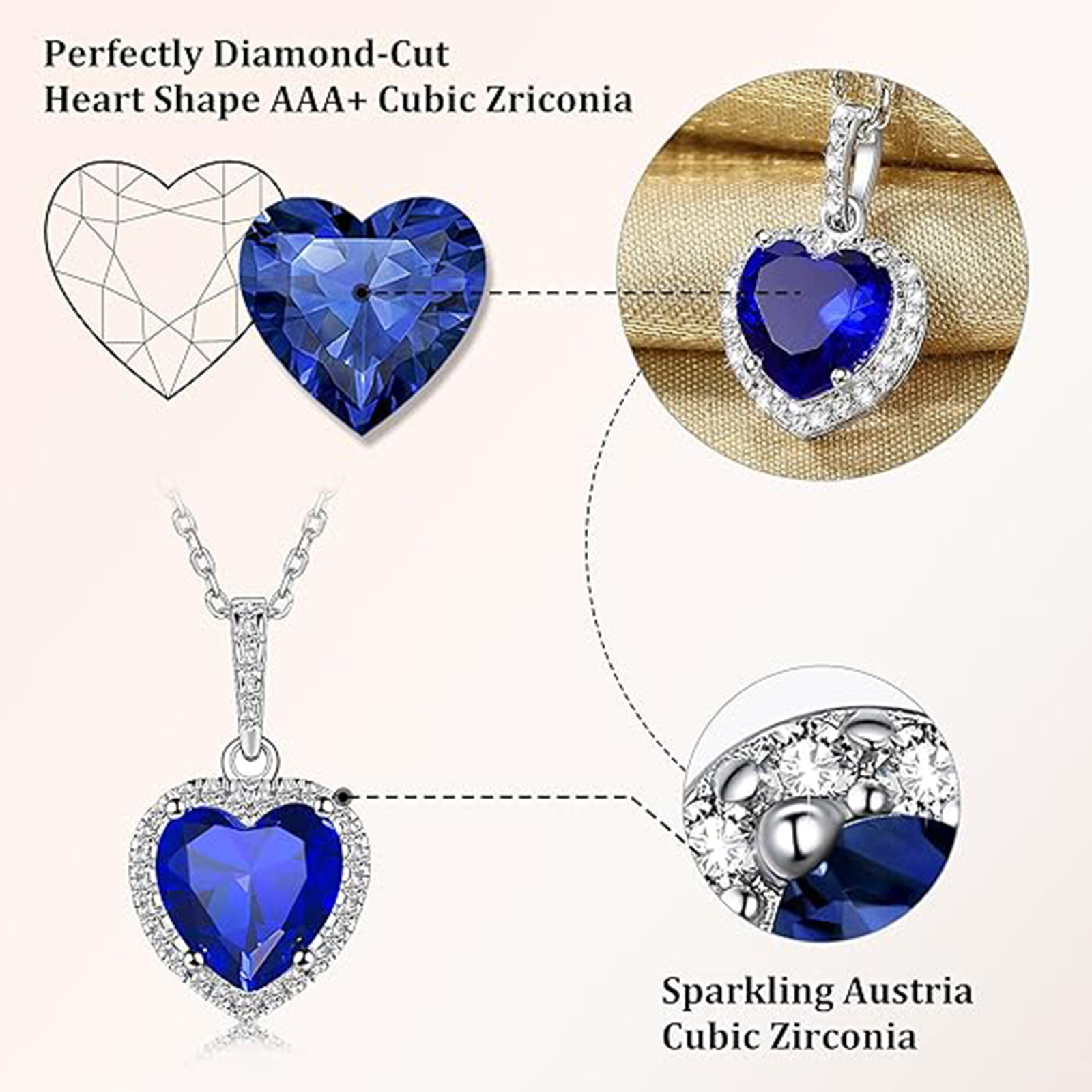 September Birthstone Birthstone Necklaces-Sagittarius Birthstone-Birthstone Jewelry