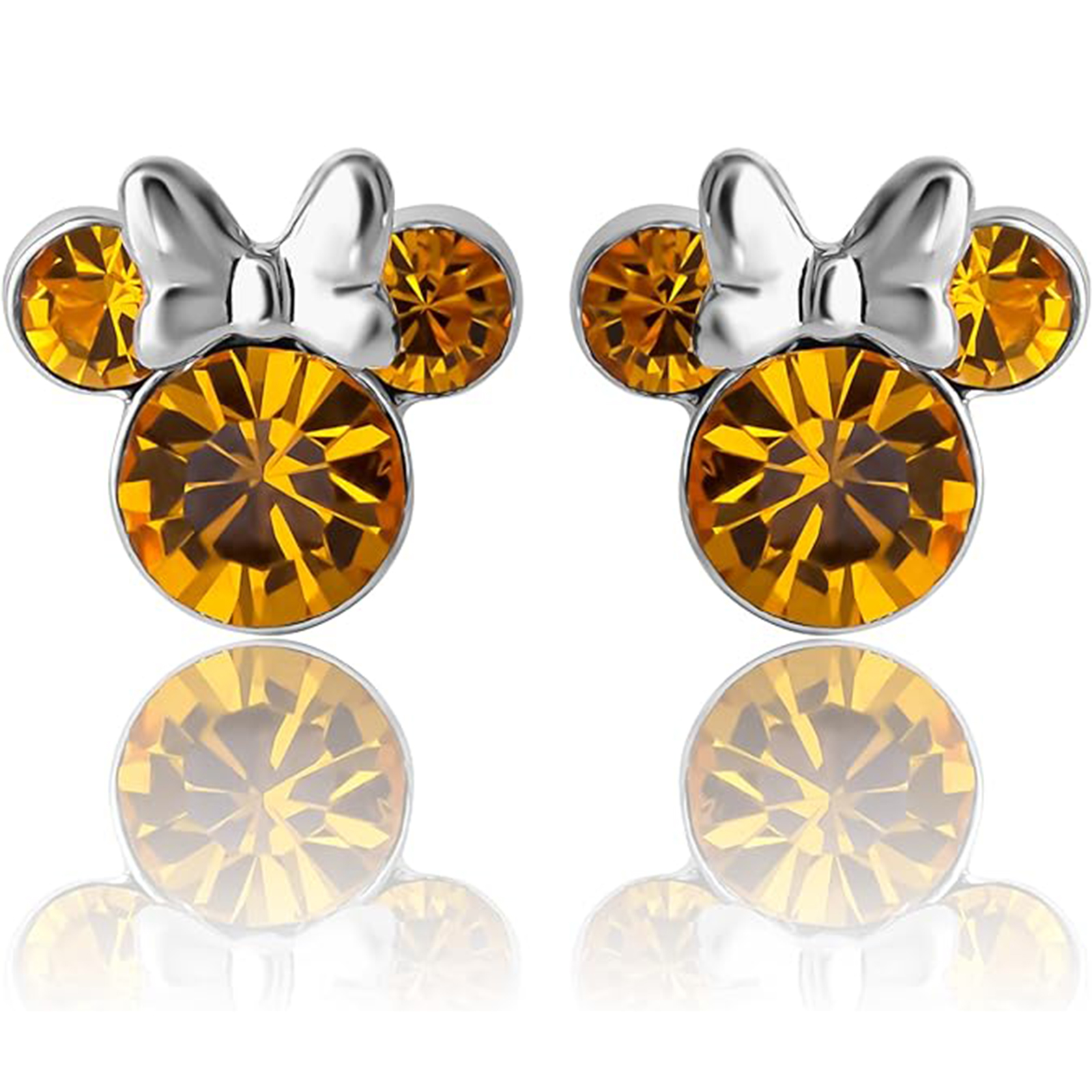 Disney Earrings November Birthstone Minnie Mouse Birthstone Earrings-Birthstone Jewelry