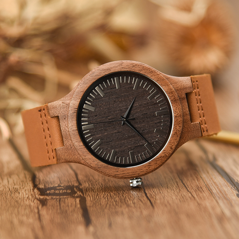 Men's Wooden Watch-Birthstone Jewelry
