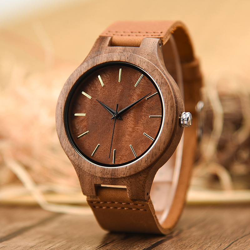 Men's Wooden Watch-Birthstone Jewelry
