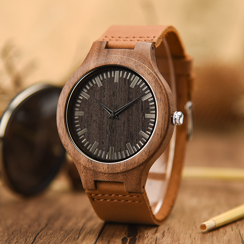 Men's Wooden Watch-Birthstone Jewelry