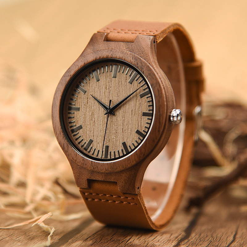 Men's Wooden Watch-Birthstone Jewelry