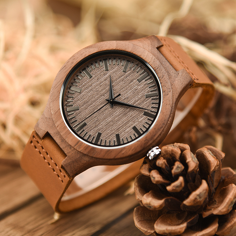Men's Wooden Watch-Birthstone Jewelry