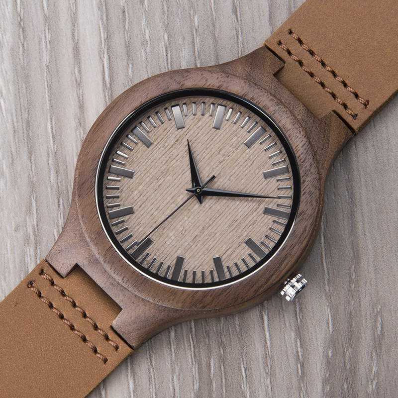Men's Wooden Watch-Birthstone Jewelry