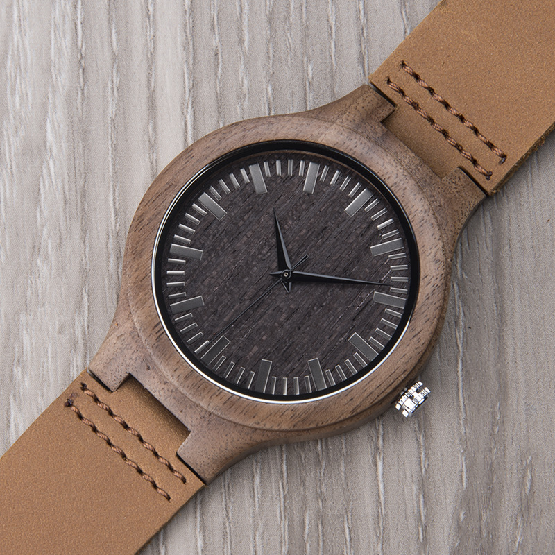 Men's Wooden Watch-Birthstone Jewelry