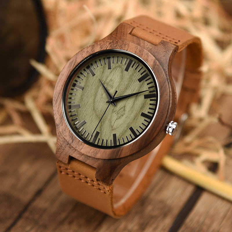 Men's Wooden Watch-Birthstone Jewelry