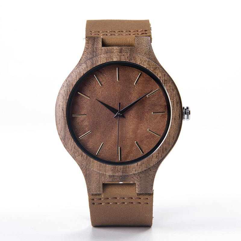 Men's Wooden Watch-Birthstone Jewelry