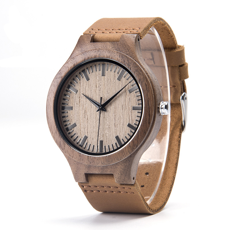 Men's Wooden Watch-Birthstone Jewelry