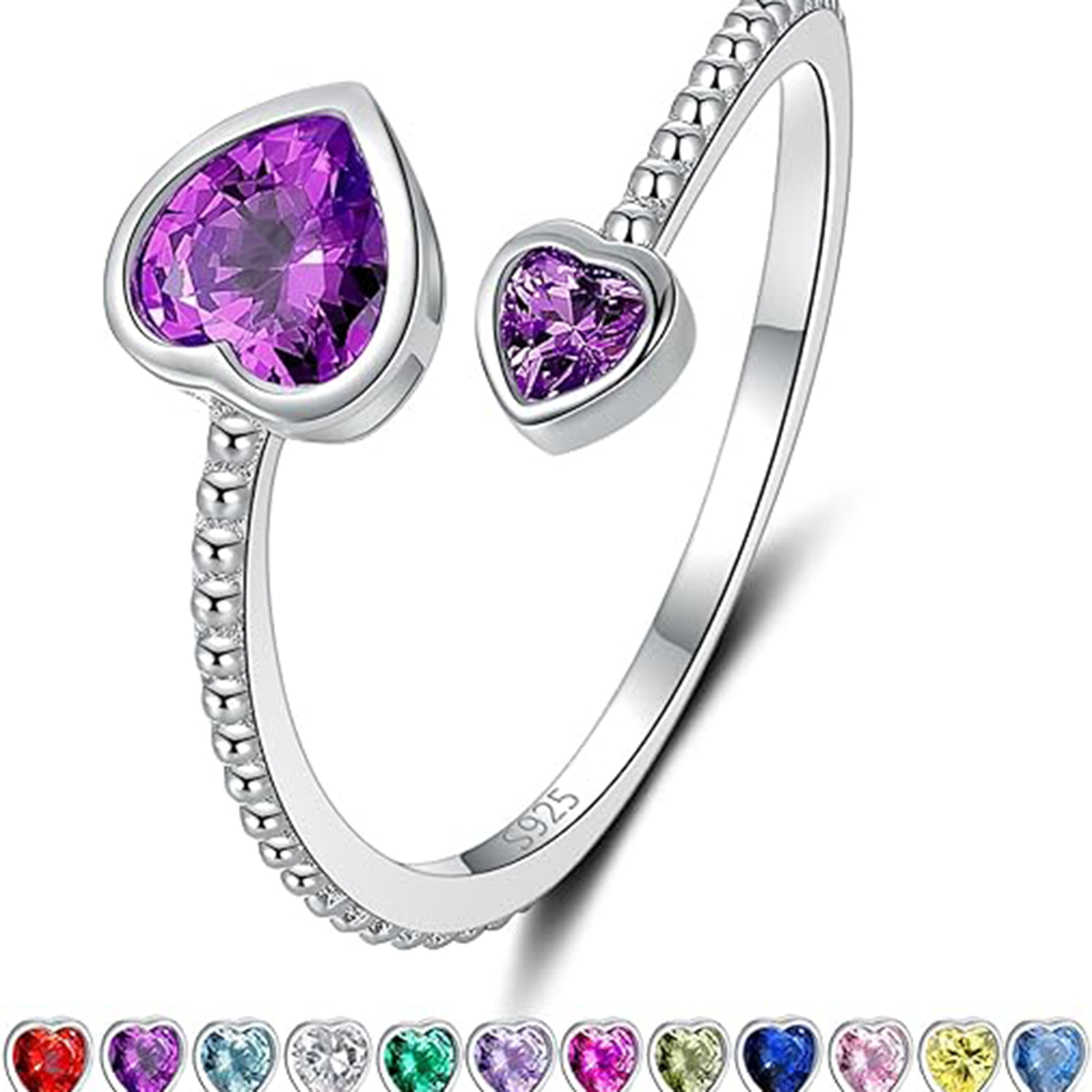 February Birthstone Birthstone Rings-Pisces Birthstone-Birthstone Jewelry