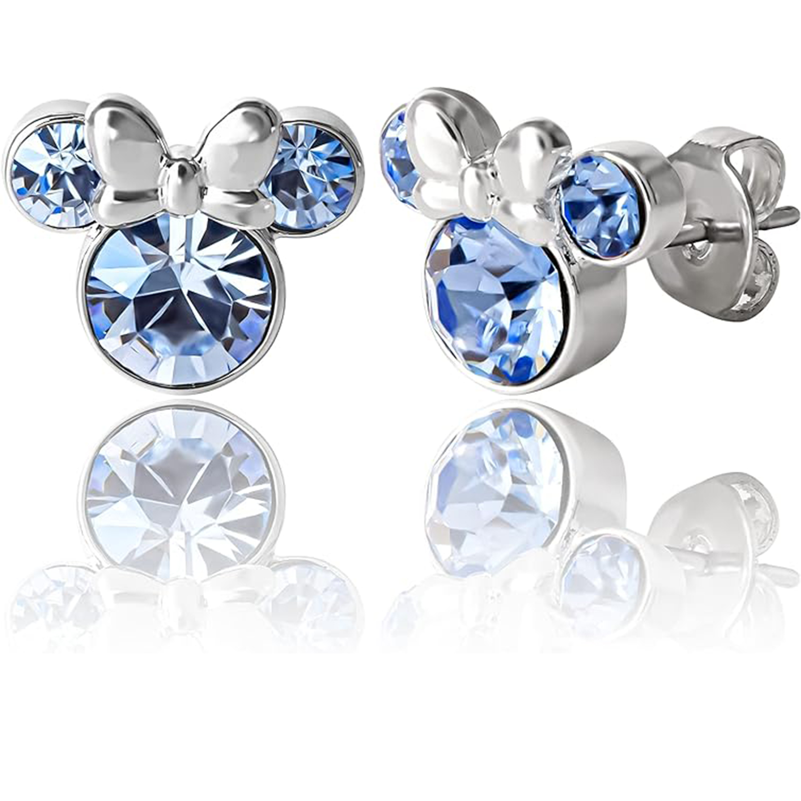 Disney Earrings December Birthstone Minnie Mouse Birthstone Earrings-Birthstone Jewelry