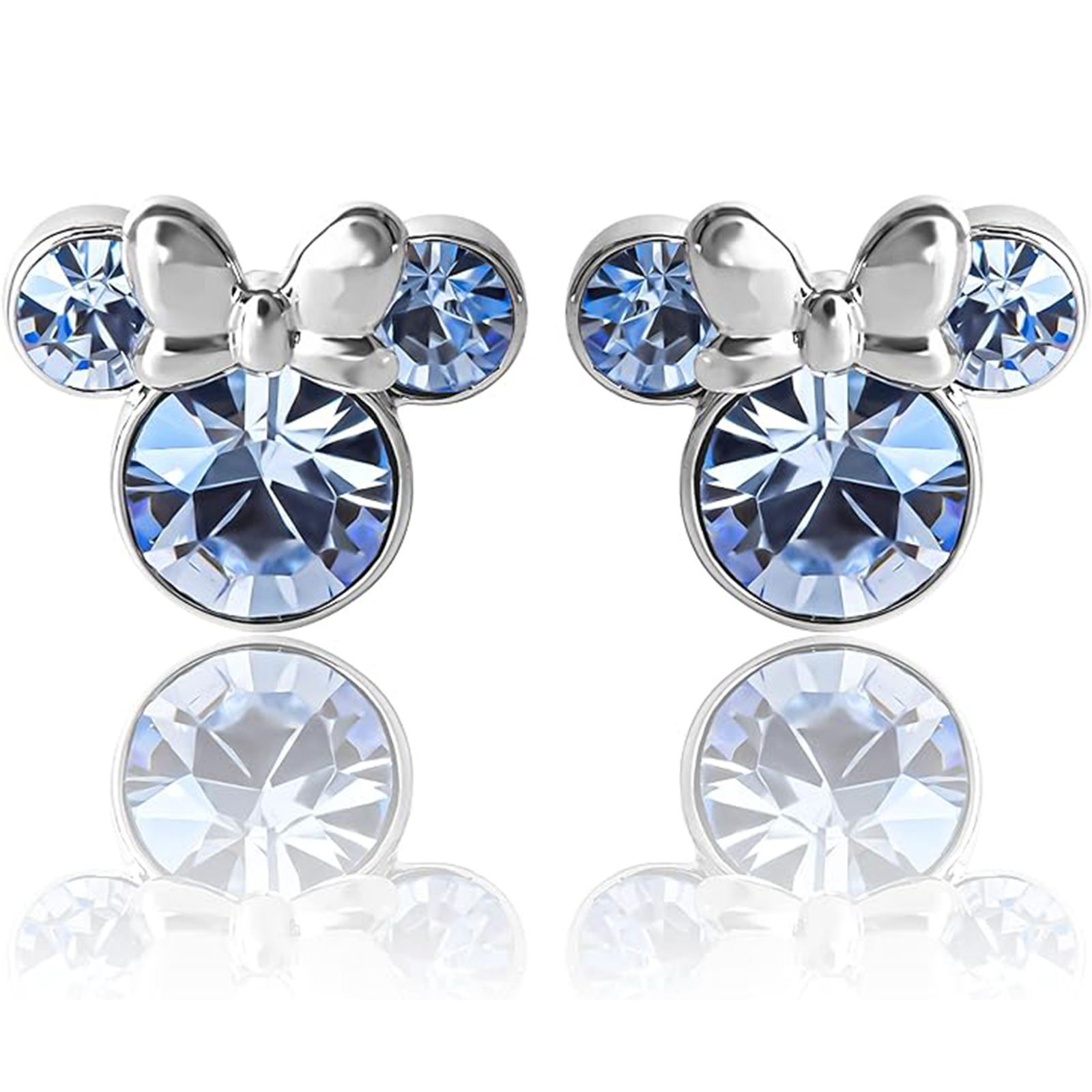 Disney Earrings December Birthstone Minnie Mouse Birthstone Earrings-Birthstone Jewelry