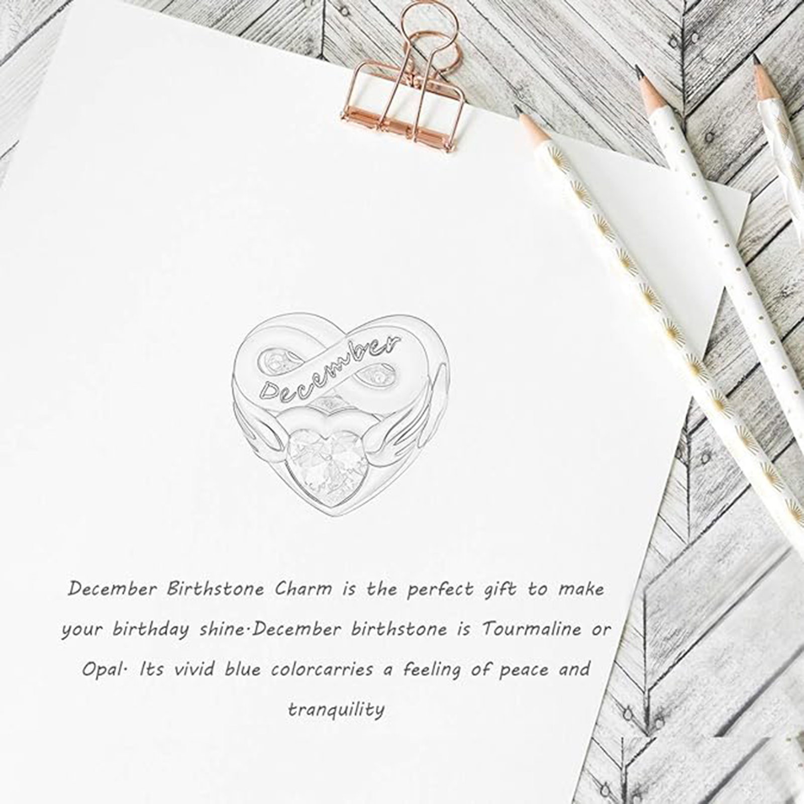 December Blue Topaz Heart Charm Bracelet – Infinite Love Gift