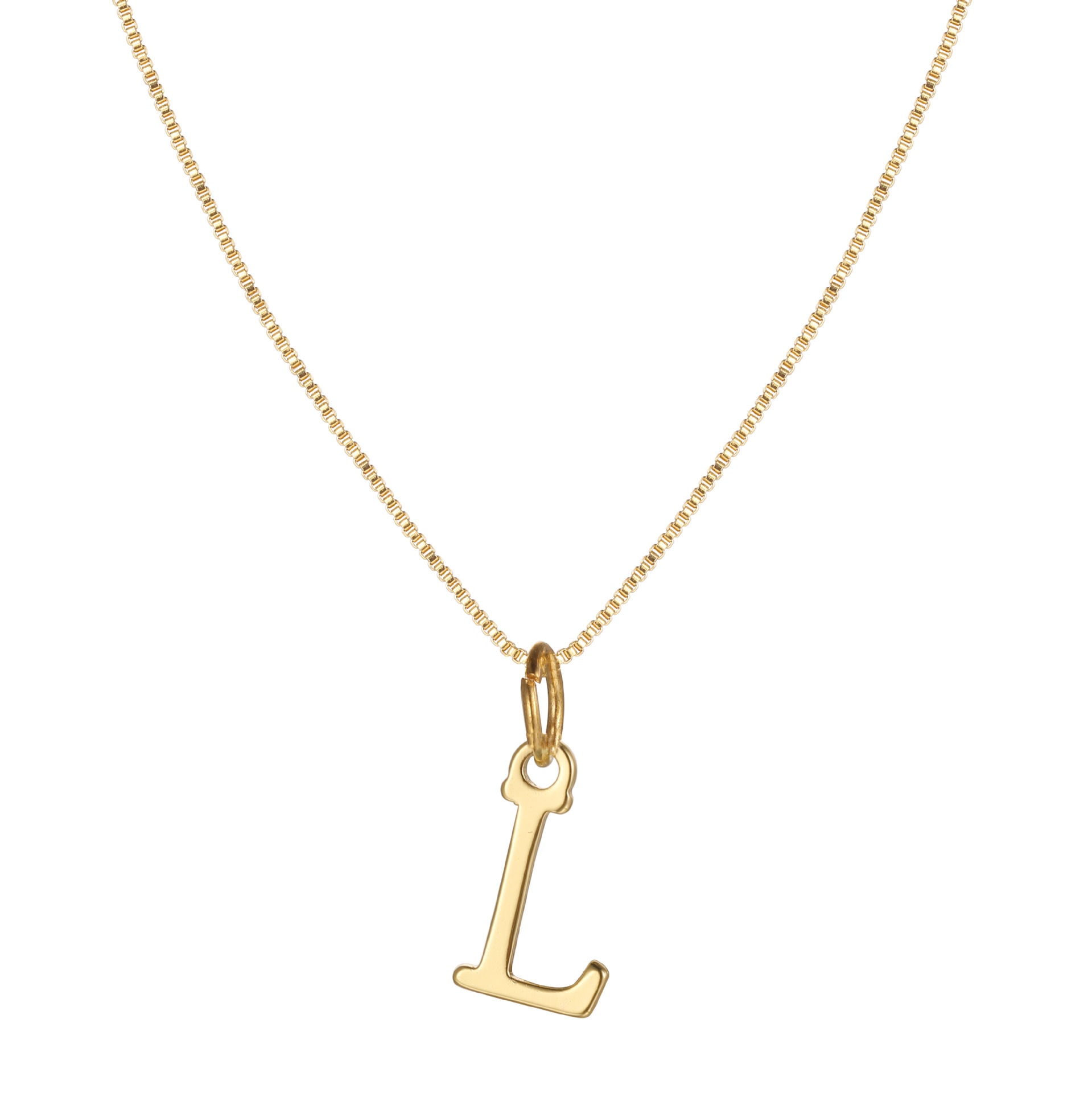 14K Gold Plated Letter Necklace -Permanent Jewelry  A-Z-Birthstone Jewelry