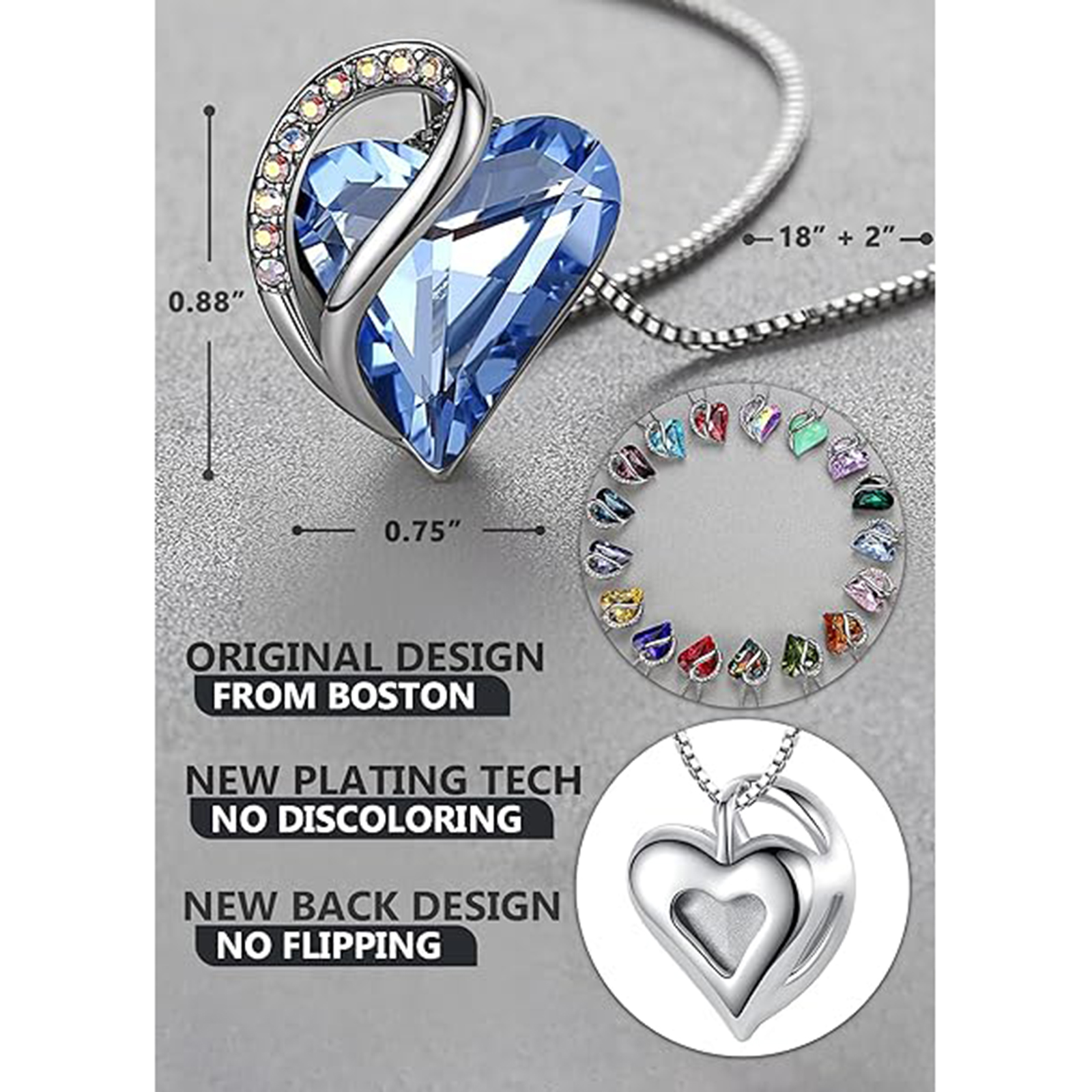 June  Birthstone Birthstone Pendant Necklace-cancer birthstone-Birthstone Jewelry