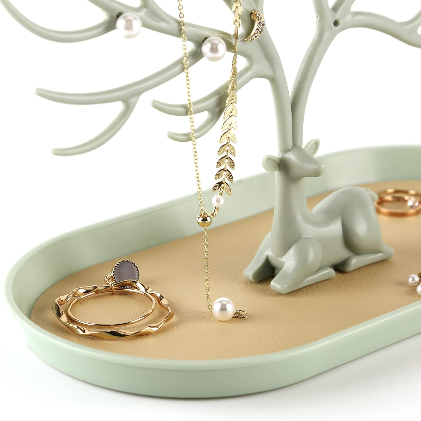 Antler Jewelry Stand – Aluminum Handle Hanging Organizer