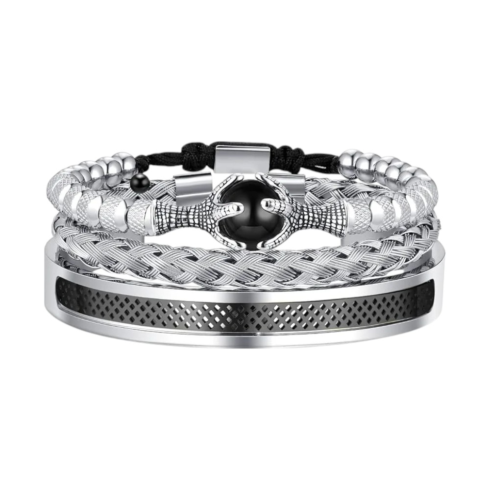 Men's Gold Plated Stacking Bracelet