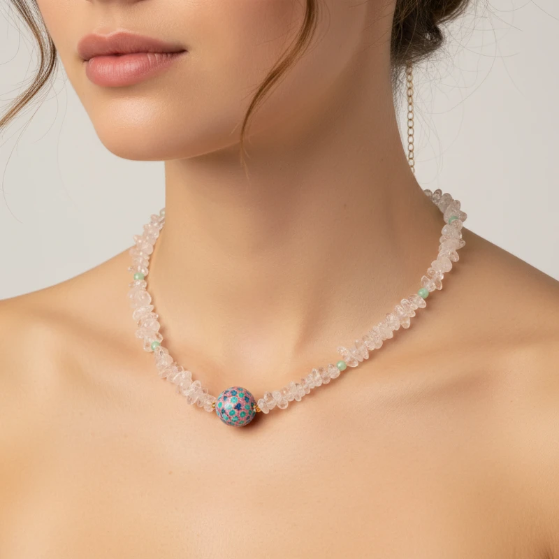 Natural Crystal Necklace – Genuine Healing Crystal Pendant Jewelry