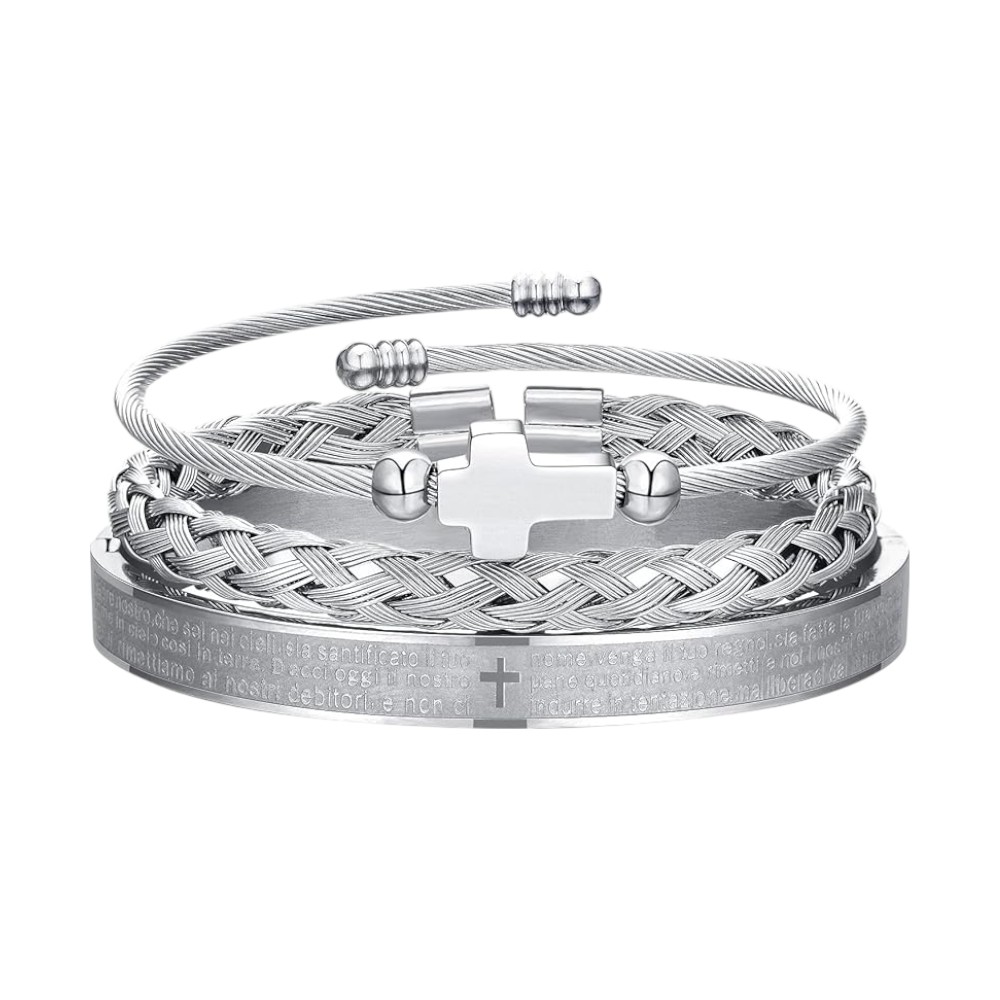 Men's Gold Plated Stacking Bracelet