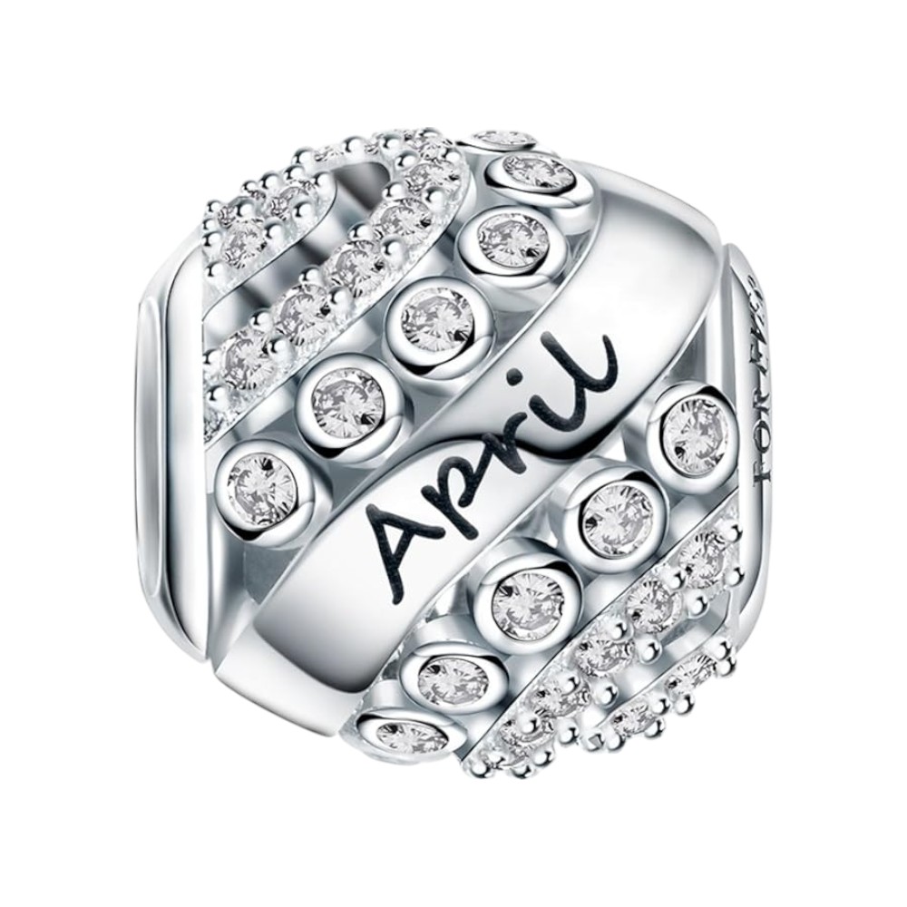 Birthstone charms that can be combined into bracelets and necklaces 