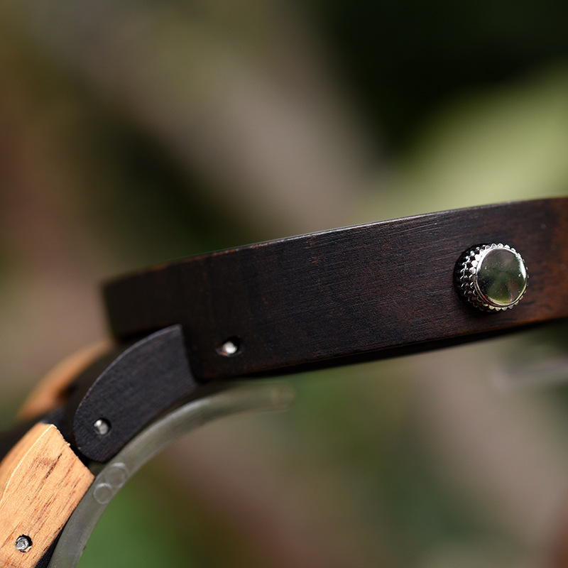 Men's watches wood watch double movement GMT dual time large dial-Birthstone Jewelry