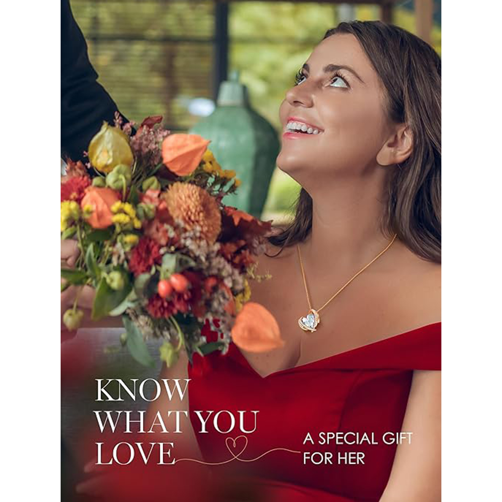 March Birthstone Heart Pendant Necklaces-Taurus Birthstone