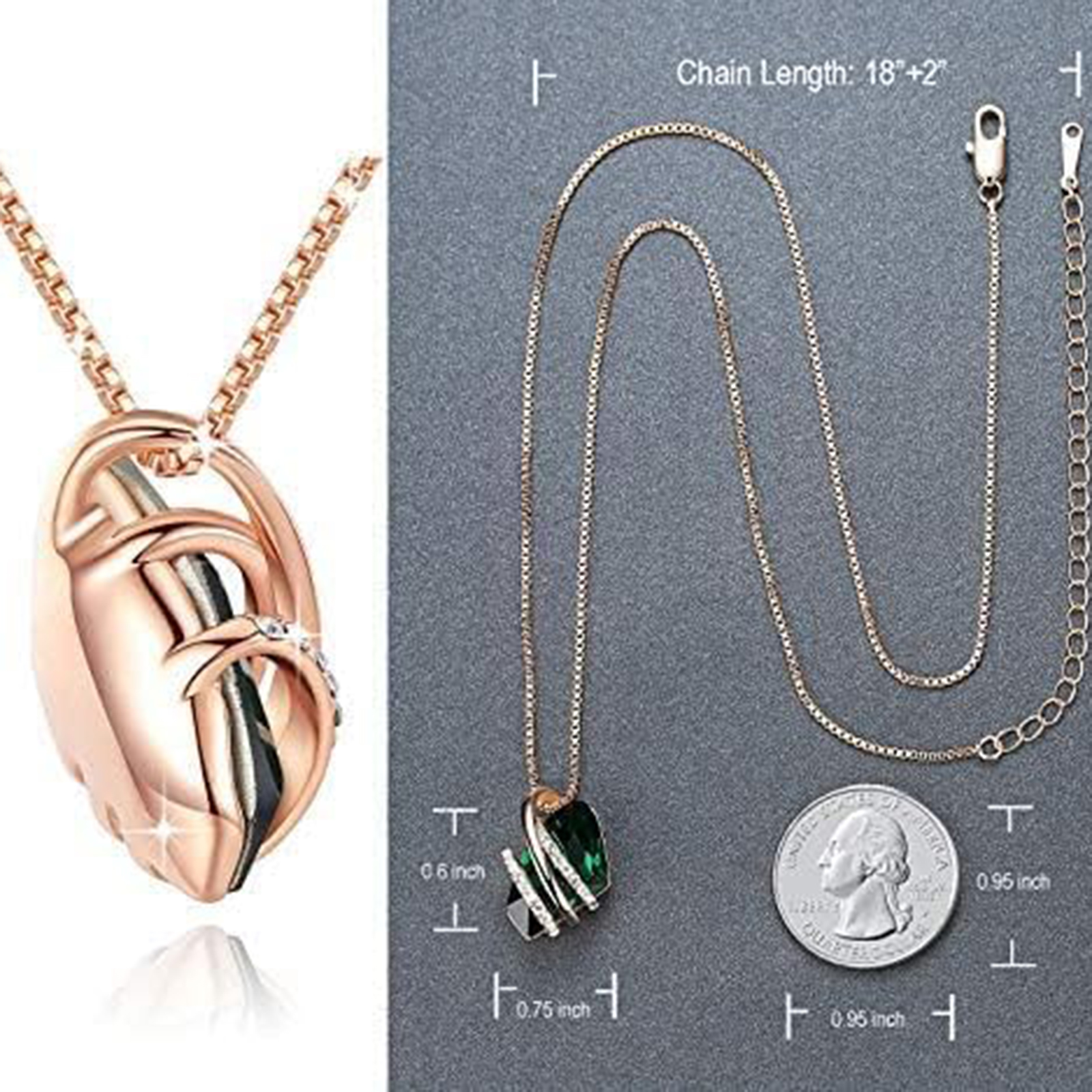 May Birthstone Necklaces Birthstone-Gemini Birthstone-Birthstone Jewelry