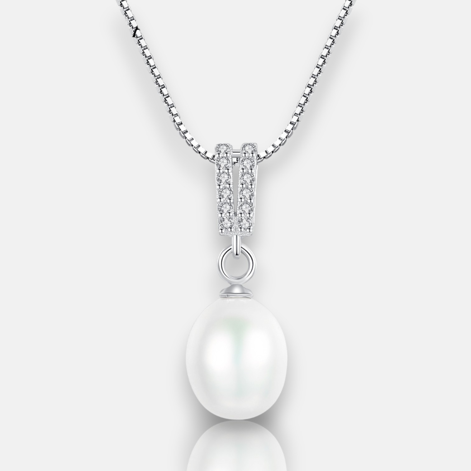 Pearl Pendant for Women – Elegant S925 Sterling Silver Necklace
