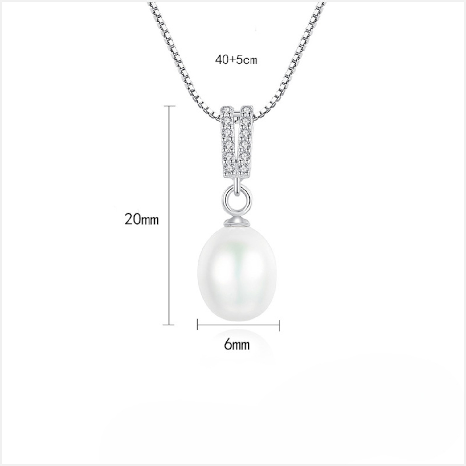 Pearl Pendant for Women – Elegant S925 Sterling Silver Necklace