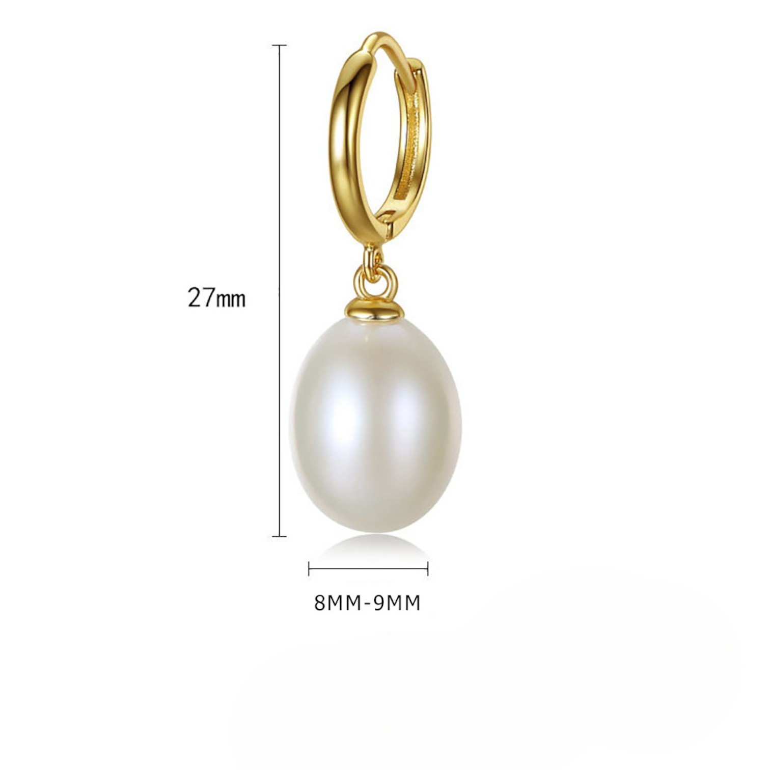 Freshwater Pearl Earrings – Elegant S925 Sterling Silver Earrings for Women