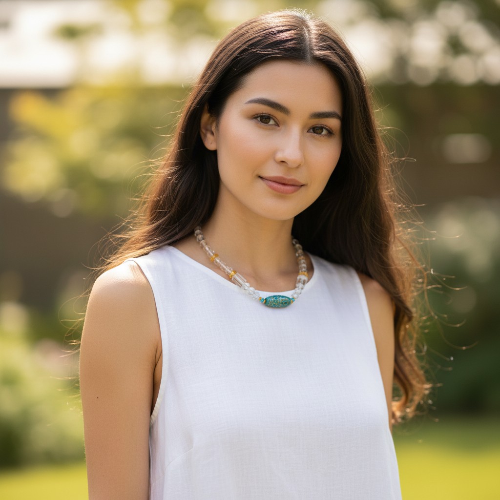 Crystal Necklace – Elegant Minimalist Crystal Pendant Jewelry