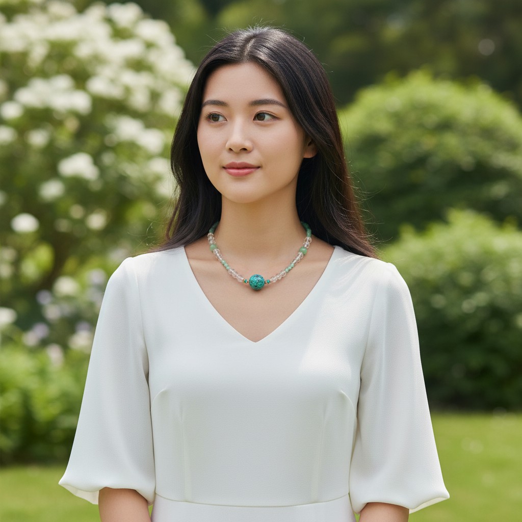 Crystal Necklace – Elegant Natural Crystal Pendant Necklace for Everyday Style