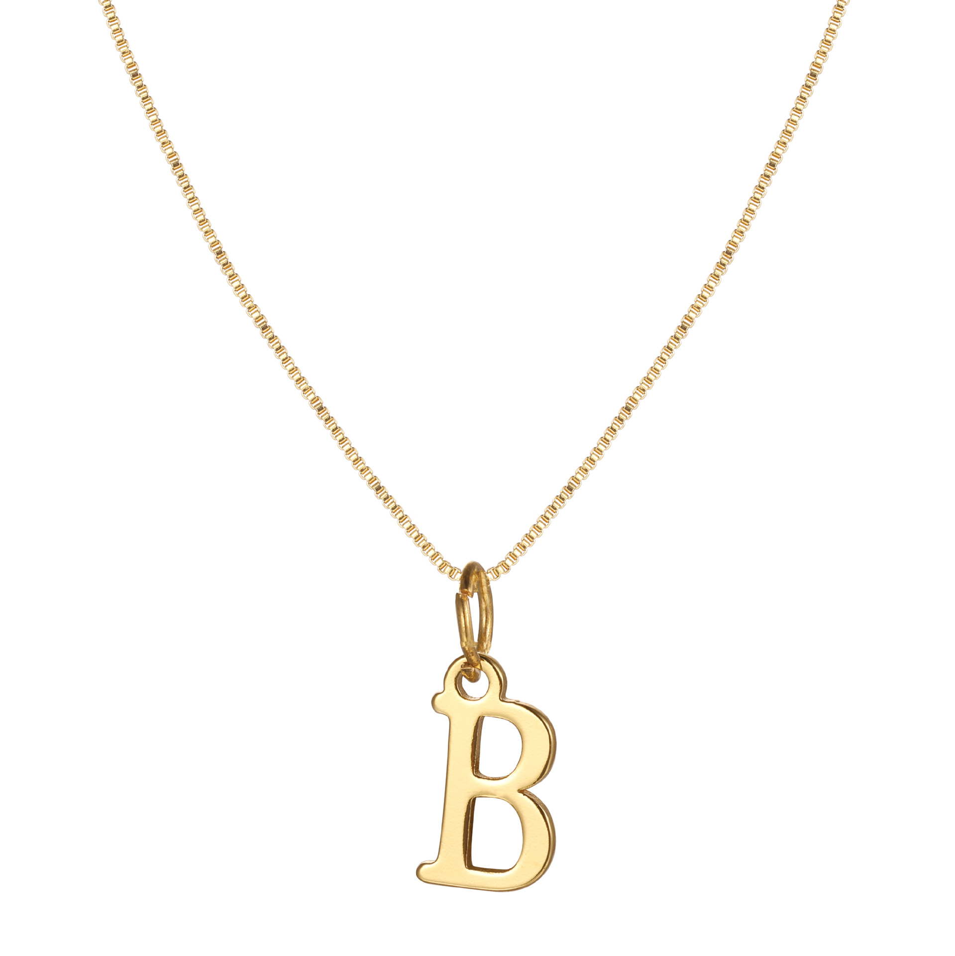 14K Gold Plated Letter Necklace -Permanent Jewelry  A-Z-Birthstone Jewelry
