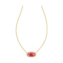 Gold/Bronze Veined Magenta Jade