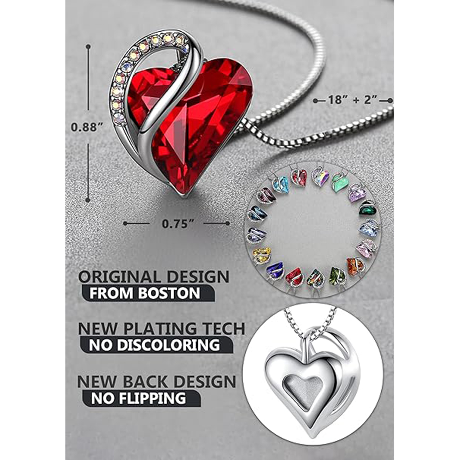 July  Birthstone Birthstone Pendant Necklace-Leo Birthstone-Birthstone Jewelry