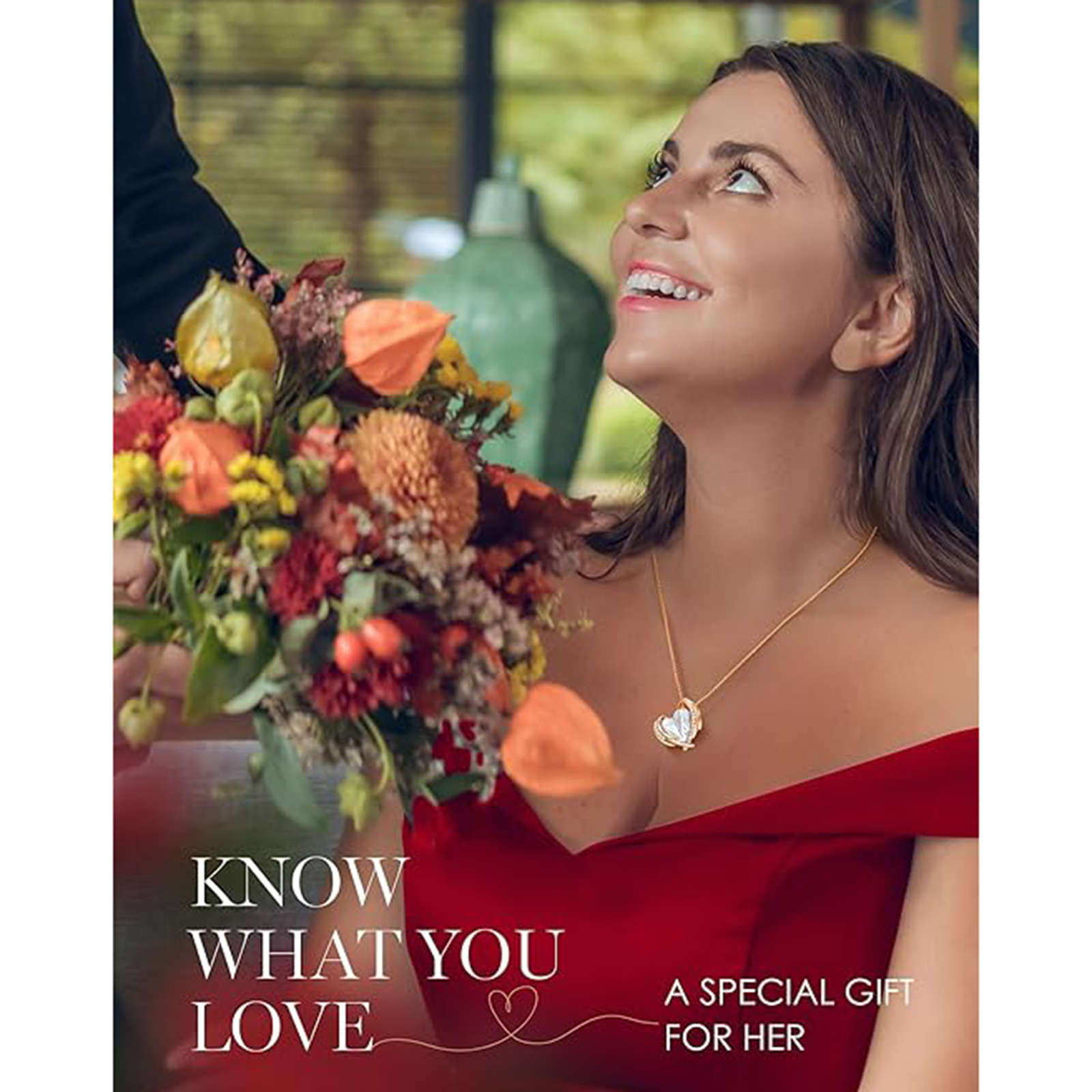 April Birthstone Heart Pendant Necklaces-Aries Birthstone