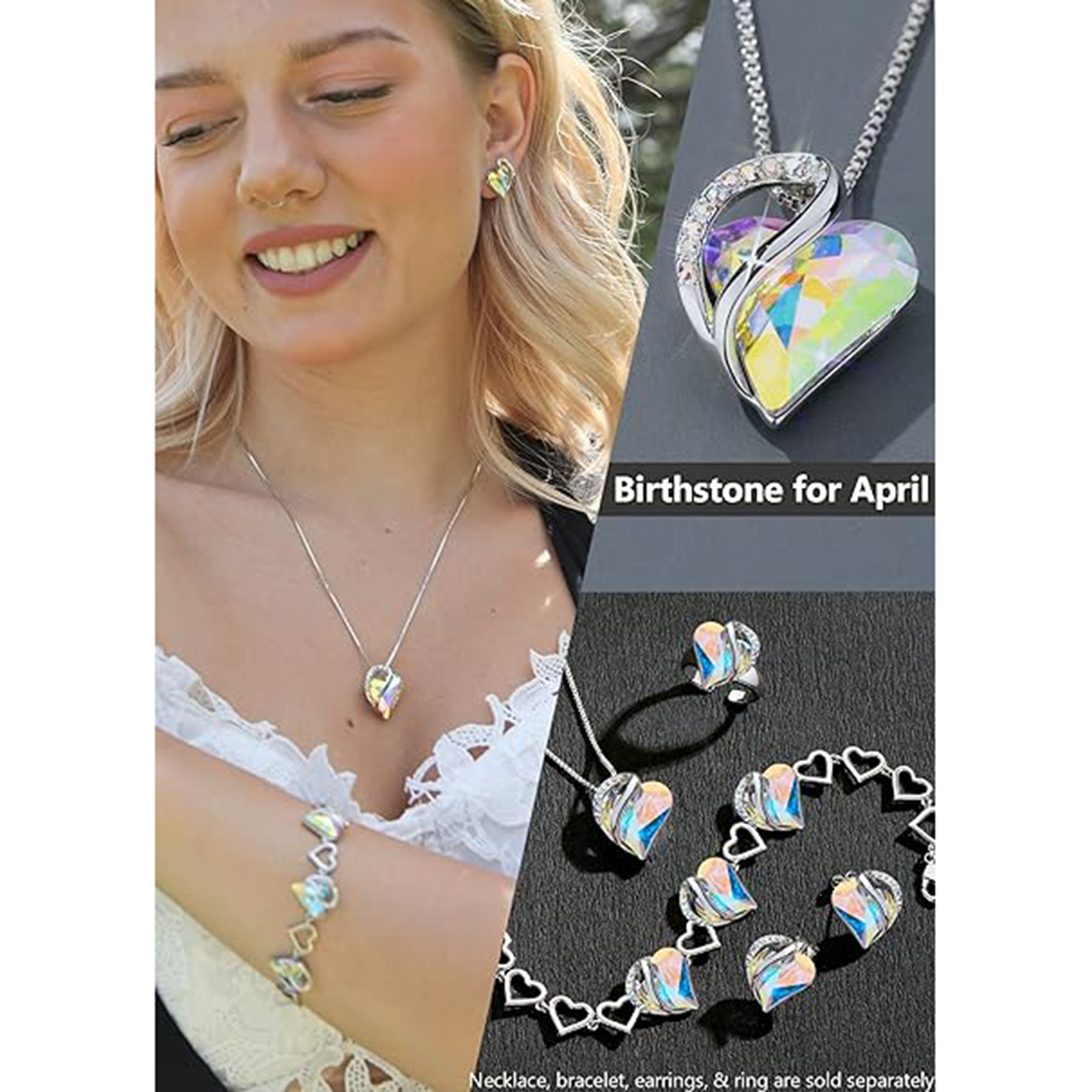 April Birthstone Birthstone Pendant Necklace-Aries Birthstone-Birthstone Jewelry