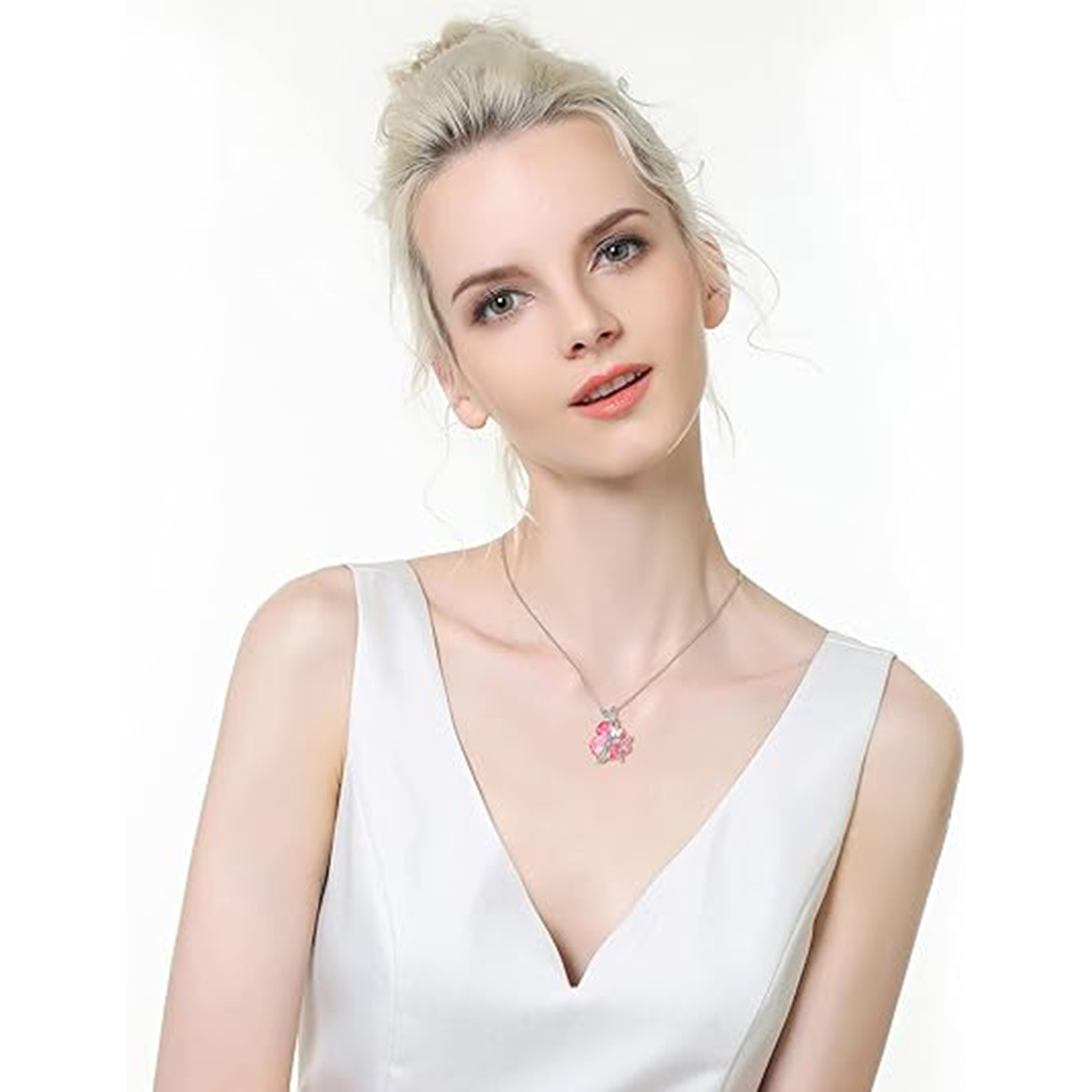 October Birthstone Birthstone Crystal Necklace-Birthstone Jewelry